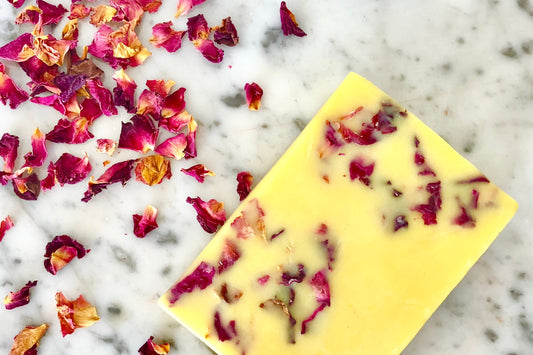 Make Your Own Nourishing Lemon & Rose Massage Bars
