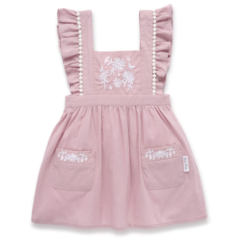 Aster & Oak Orchid Daisy Embroidered Dress