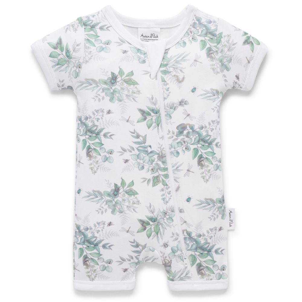 Aster & Oak Snuggle Bug Zip Romper