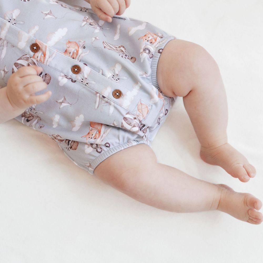 Aster & Oak Flying Friends Bubble Romper