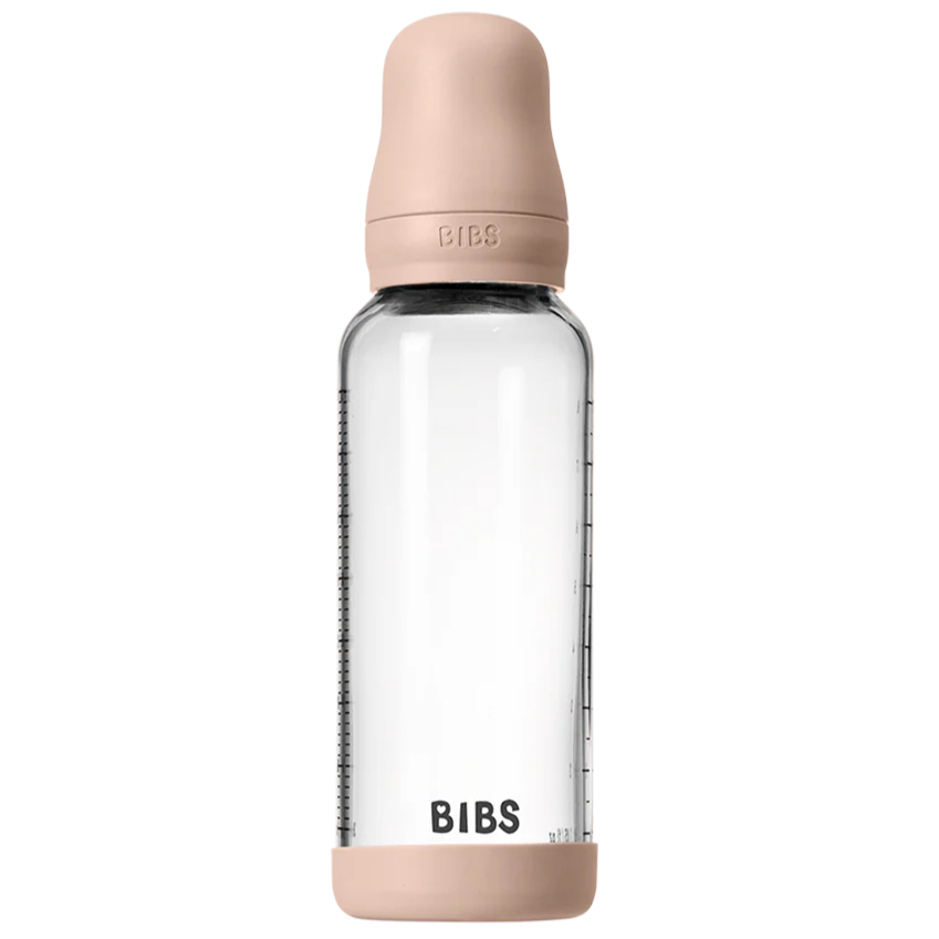 Bibs Glass Baby Bottle Complete Set 240ml - Latex