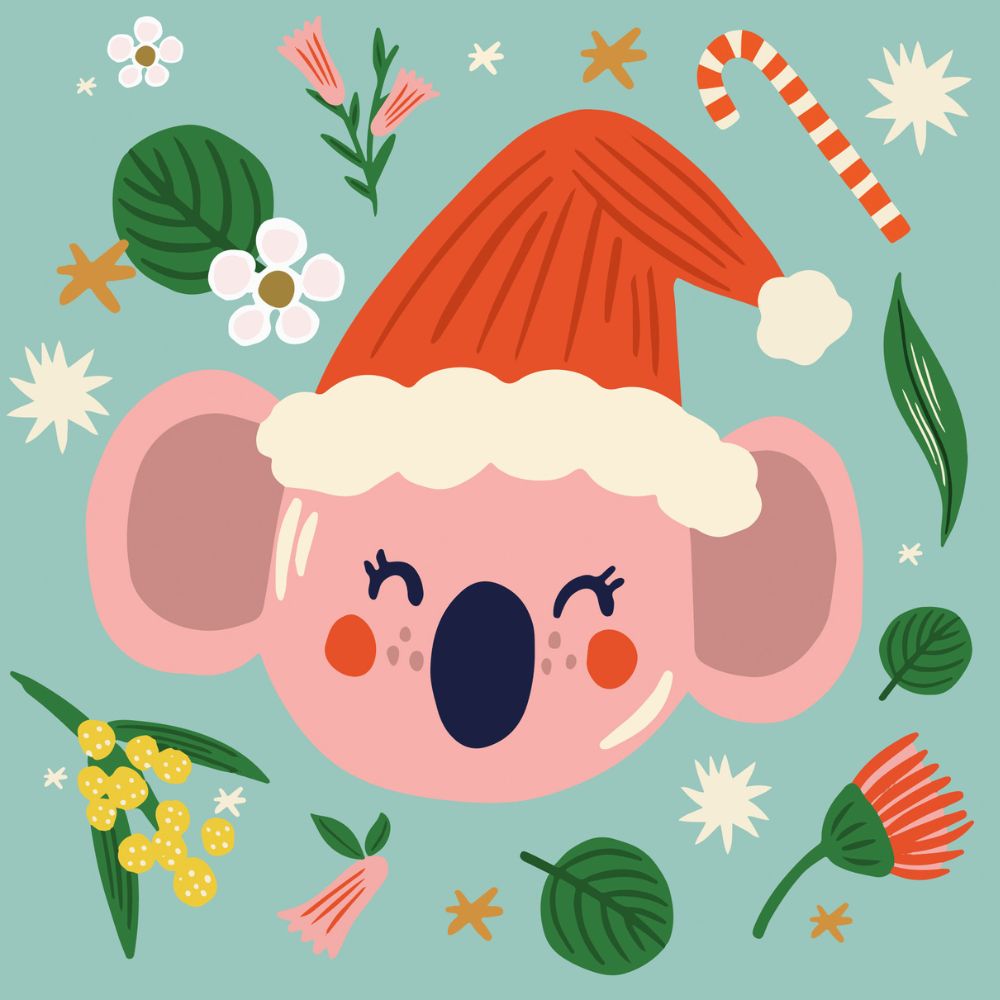 Aero Large Christmas Card - Koala