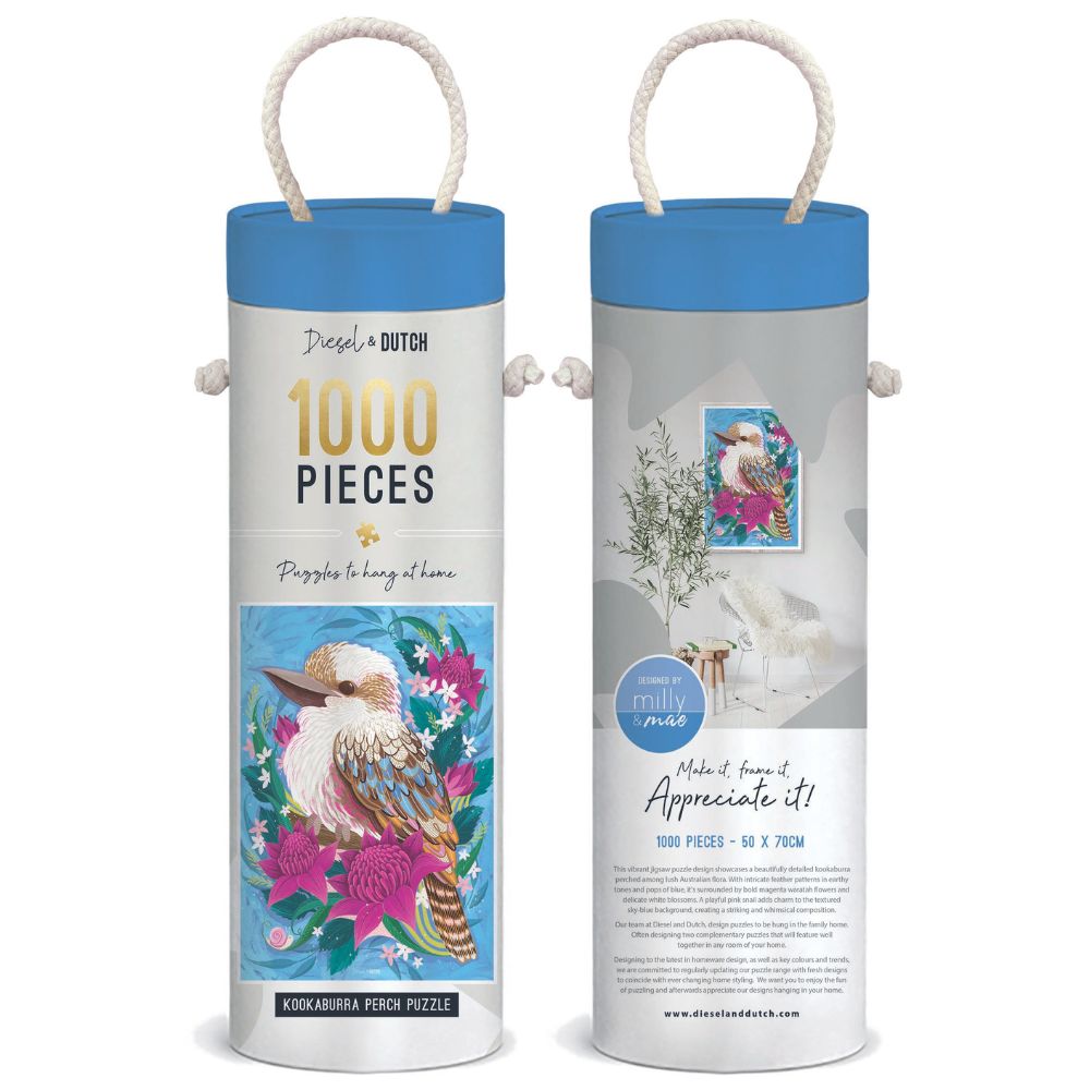 Diesel & Dutch 1000pc Jigsaw Puzzle - Kookaburra's Perch