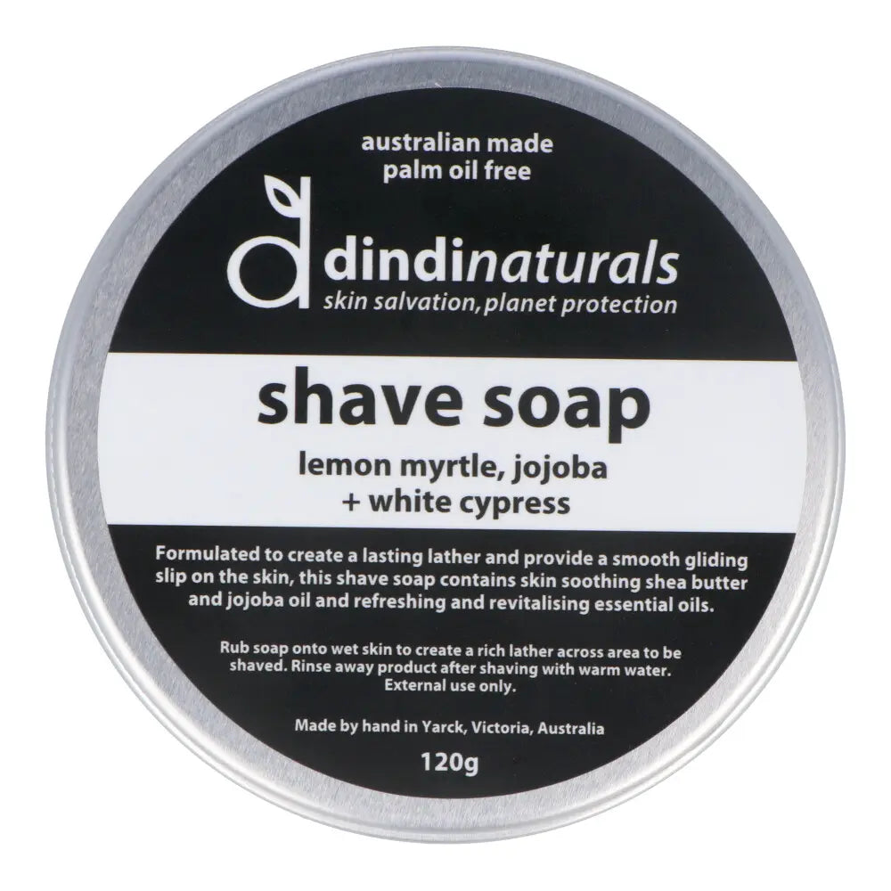 Dindi Naturals Shave Soap 120g - in Tin