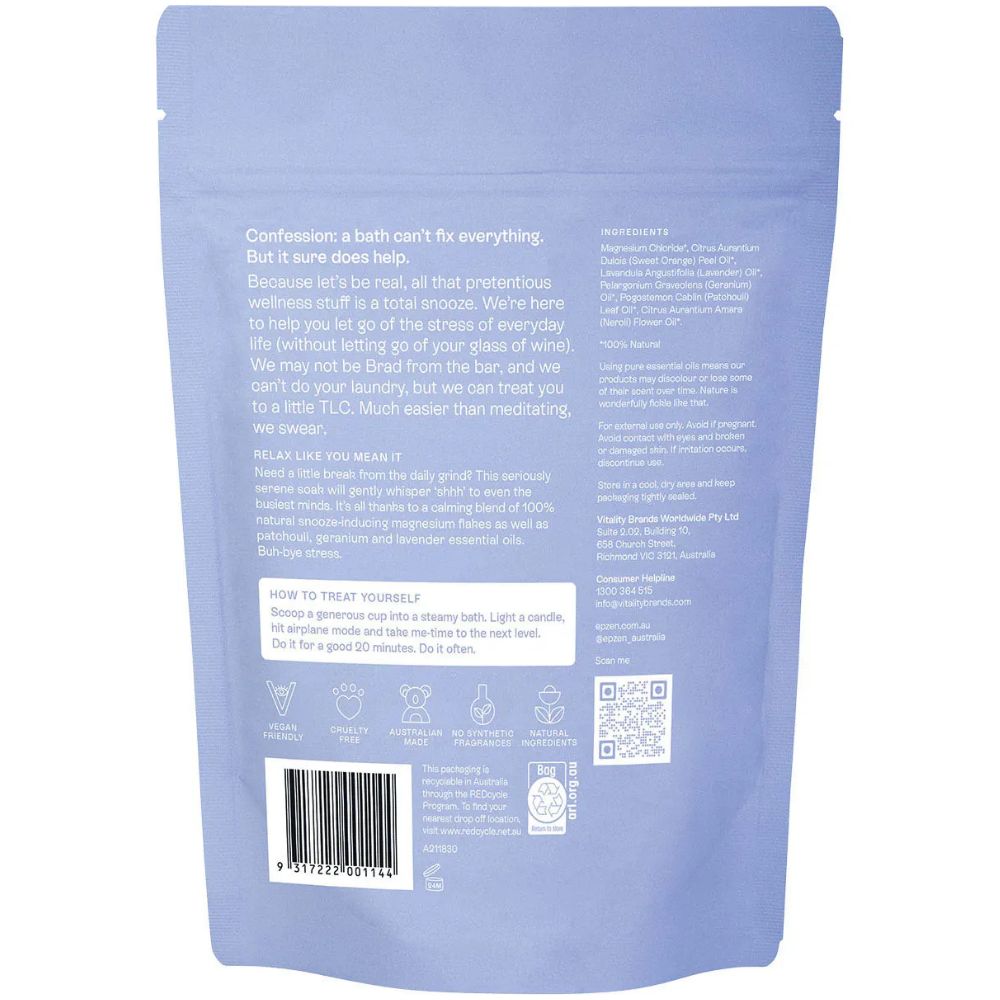 Epzen Magnesium Bath Flakes Calm Soak 500g