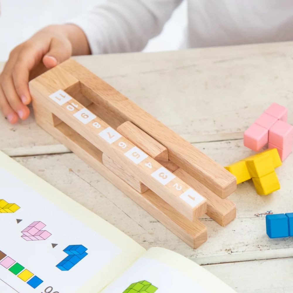Geni Toys Wooden Packer Stacker Puzzle Blocks