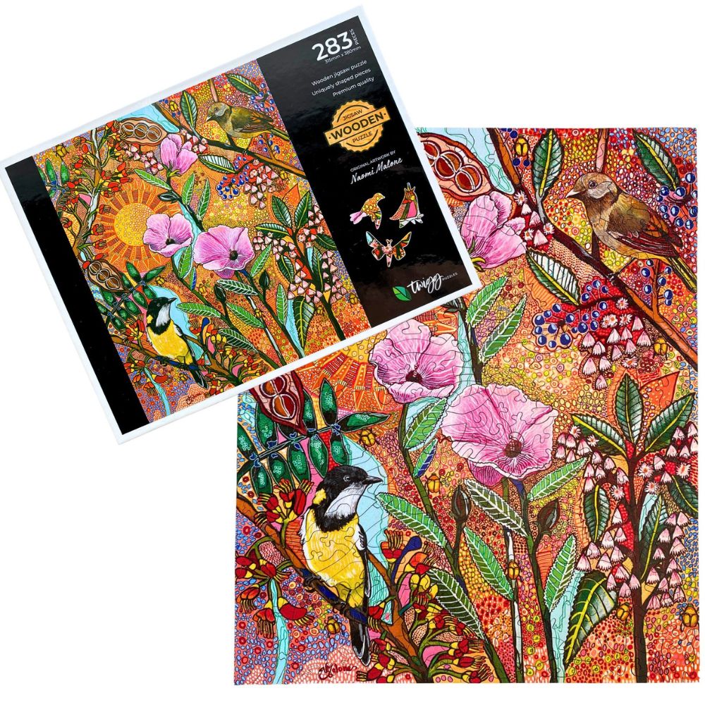 Twigg Puzzle Wooden Jigsaw Puzzle 283 Piece - Golden Whistler