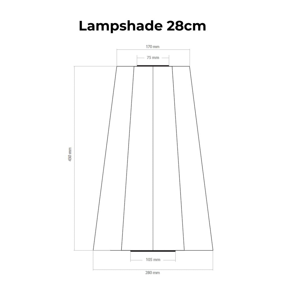 Lumiz Outdoor LED Solar Lantern - Lampshade 28cm