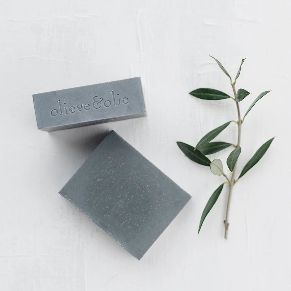 Olieve & Olie Soap Bar 80g - Bergamot, Clary Sage & Charcoal