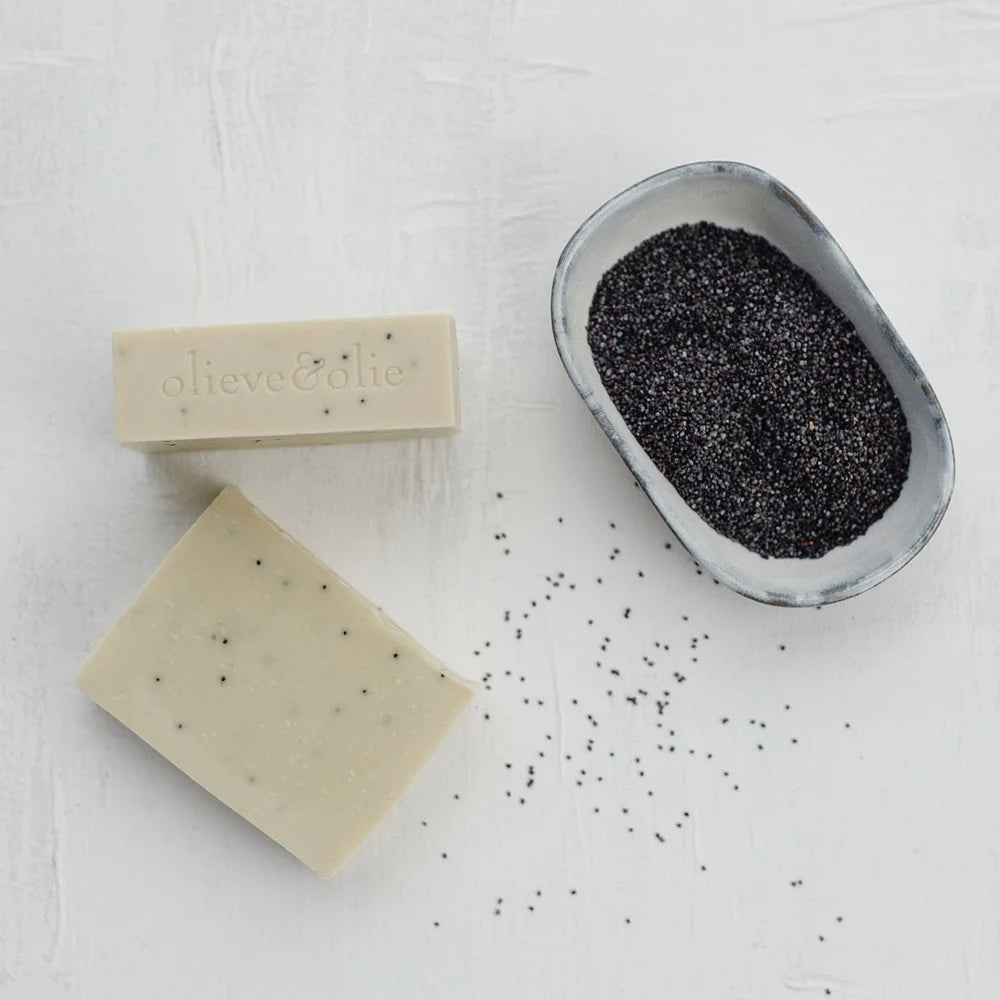 Olieve & Olie Soap Bar 80g - Lemon Myrtle, Lemon Gum & Poppy Seed