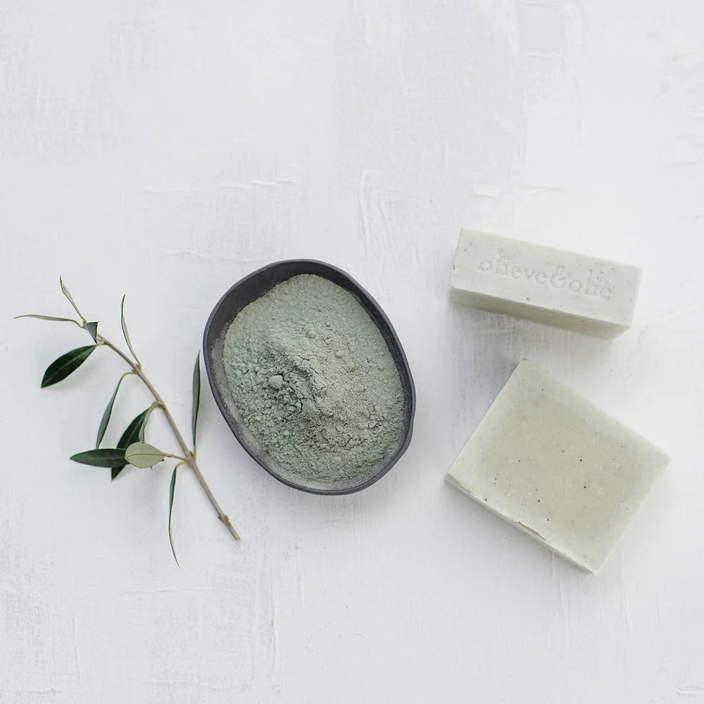 Olieve & Olie Soap Bar 80g - Blue Gum, Cedarwood & Bentonite Clay