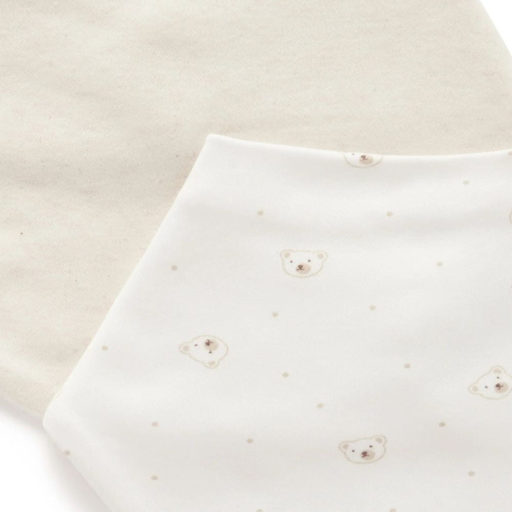 Purebaby 2 Pack Essential Dribble Bib