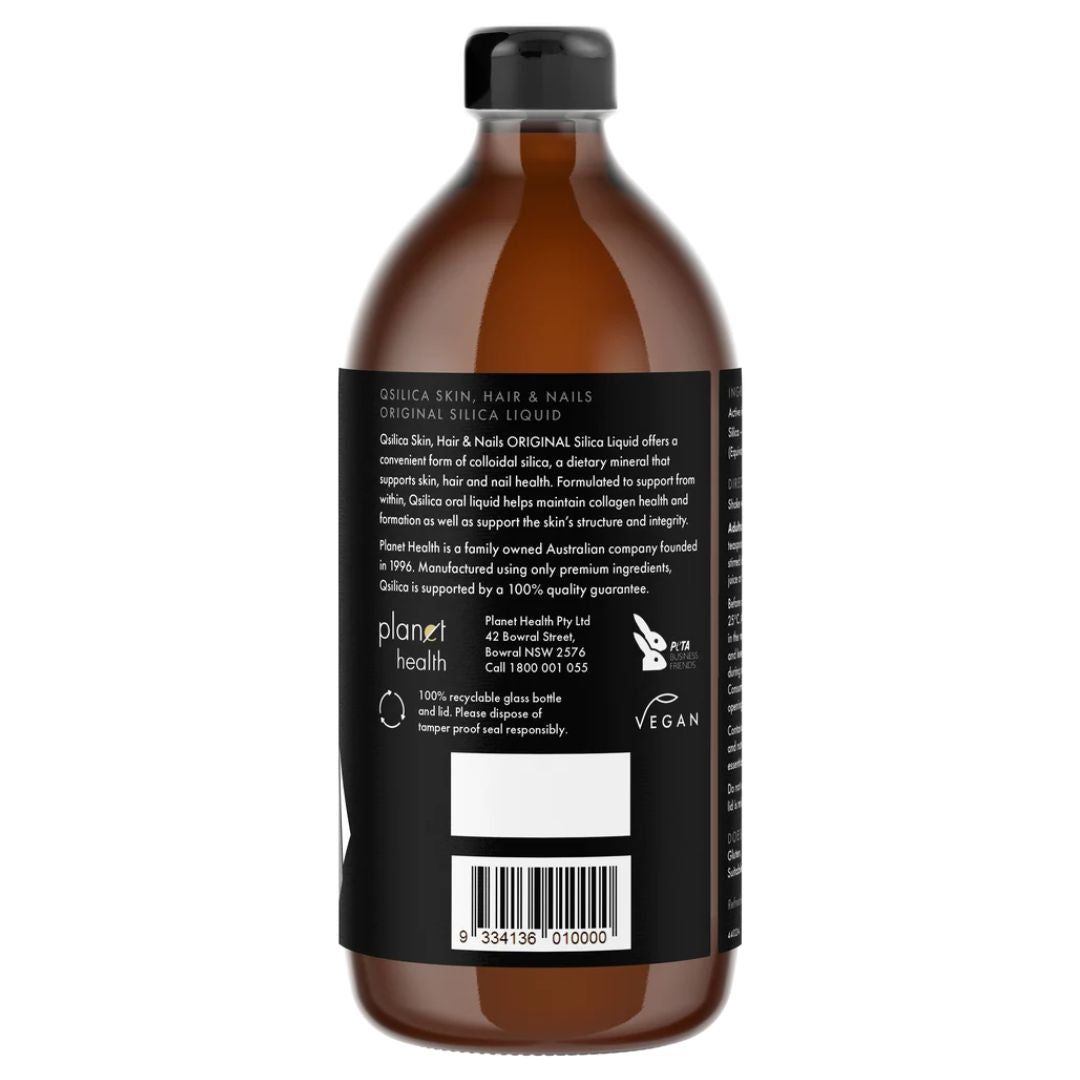Qsilica Original Silica Liquid for Skin, Hair & Nails 500ml