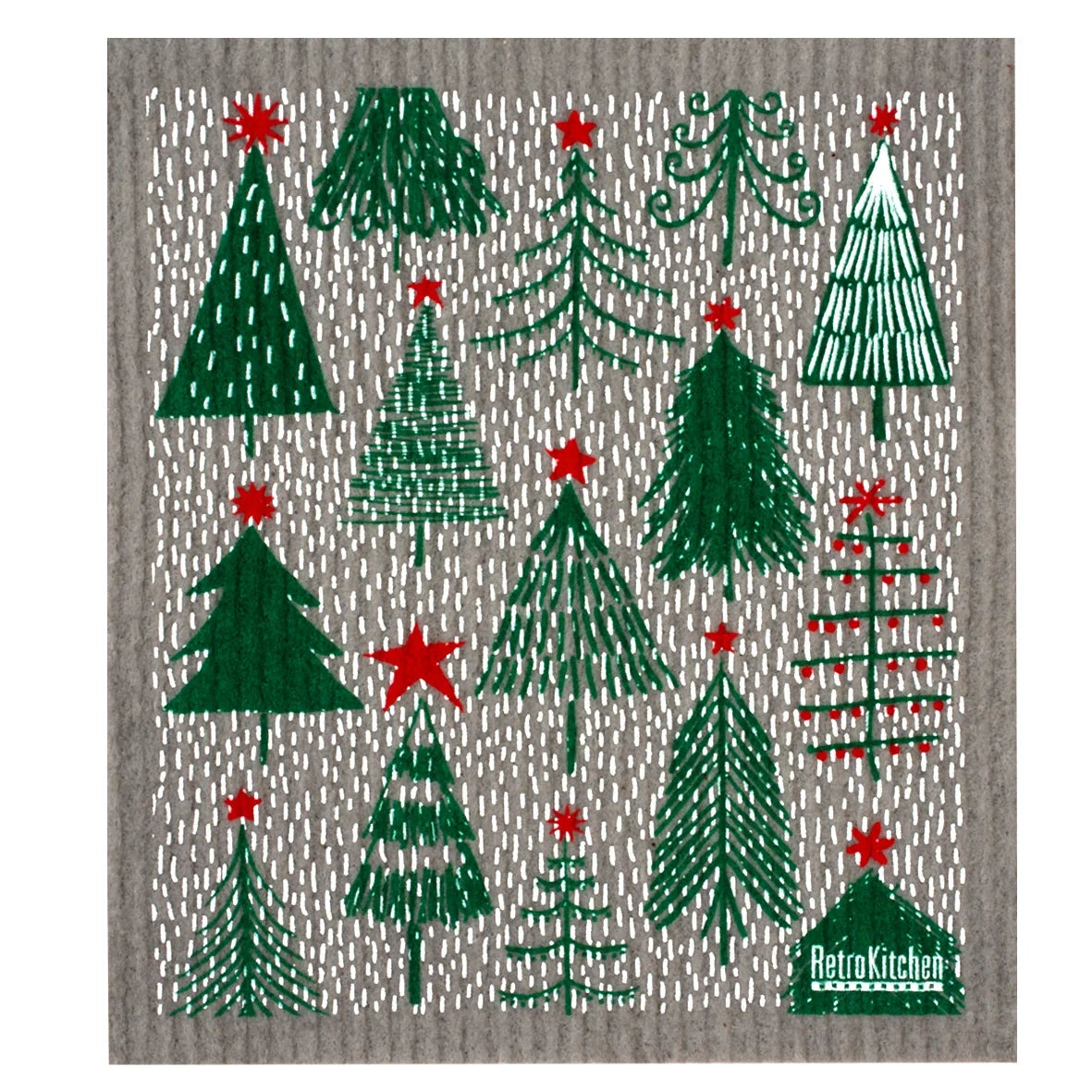 Swedish Dish Sponge Cloth - Christmas Forest