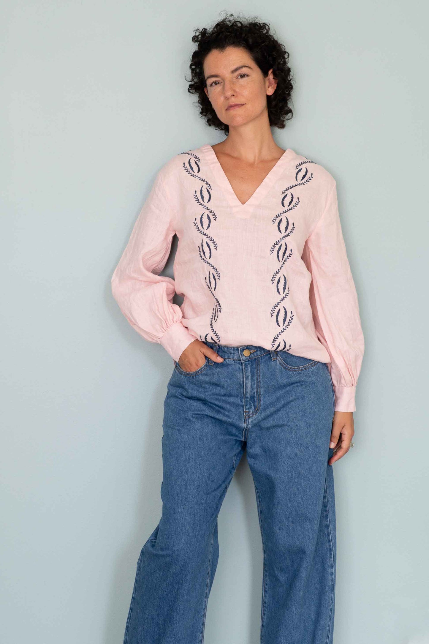 Lazybones Simona Top Tearose