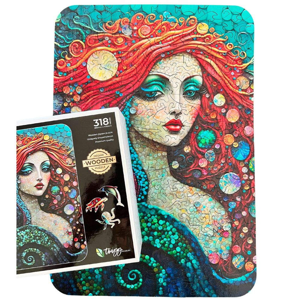 Twigg Puzzle Wooden Jigsaw Puzzle 318 Pieces - Mesmerising Mermaid
