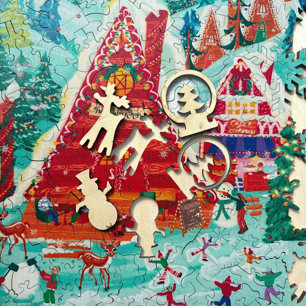 Twigg Puzzle Wooden Jigsaw 213 Pieces - Santa's Workshop