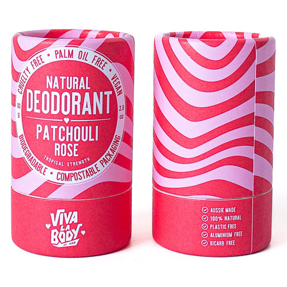 Viva La Body Natural Deodorant 80g - Patchouli Rose