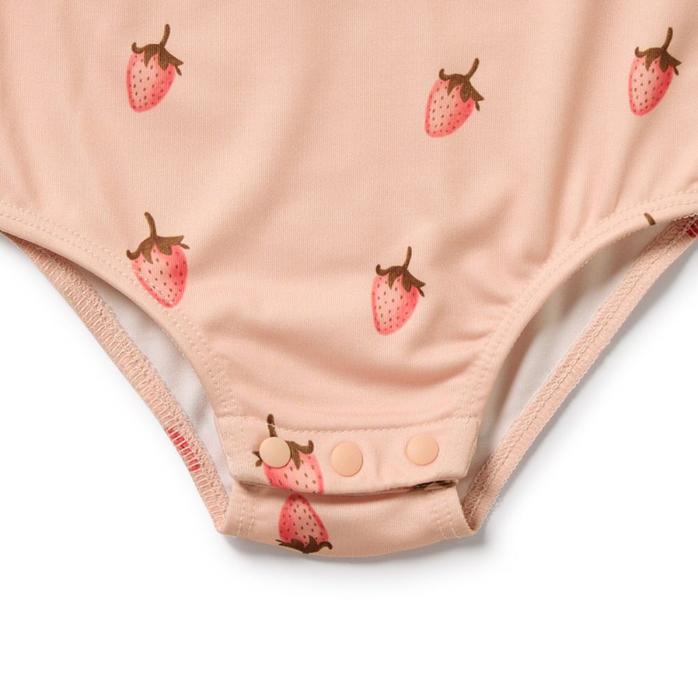 Wilson & Frenchy Cutwork Swimsuit - Strawberry Kisses