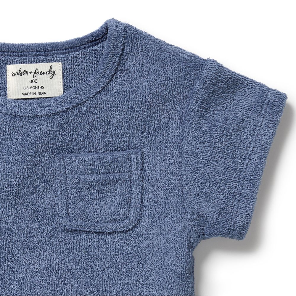 Wilson & Frenchy Organic Terry Tee - Deep Blue