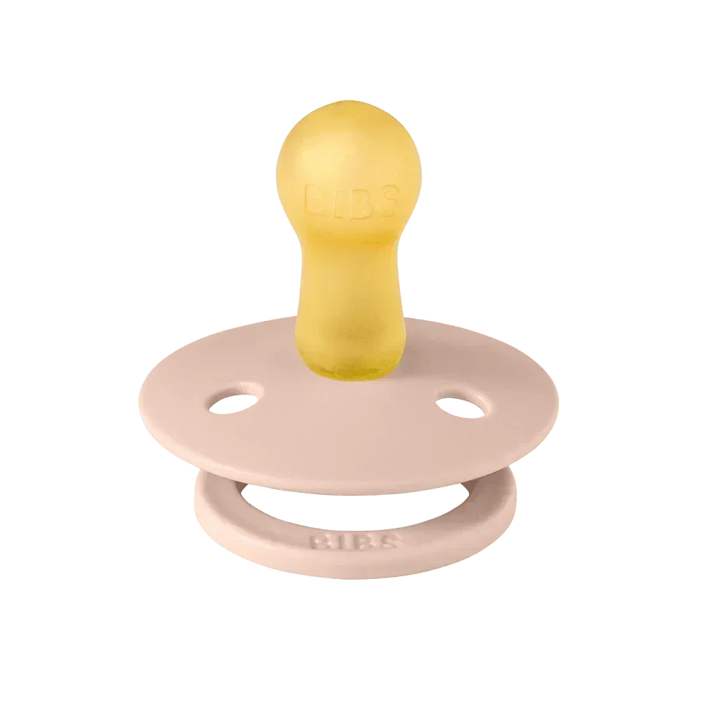 Bibs Round Natural Dummy Pacifier - Urban Garden - Ladybug Blush Mix