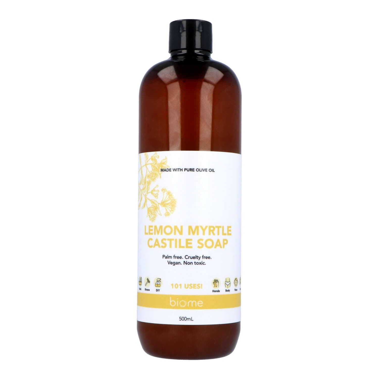 Biome Liquid Castile Soap 500ml - Lemon Myrtle