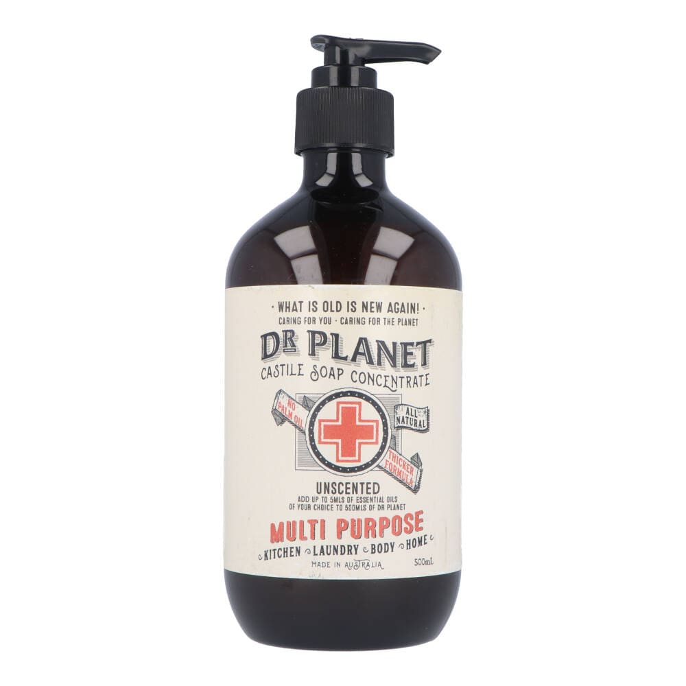 Dr Planet Castile Soap 500ml Unscented