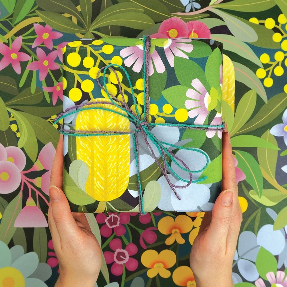 Earth Greetings Folded Wrapping Paper - Where Flowers Bloom