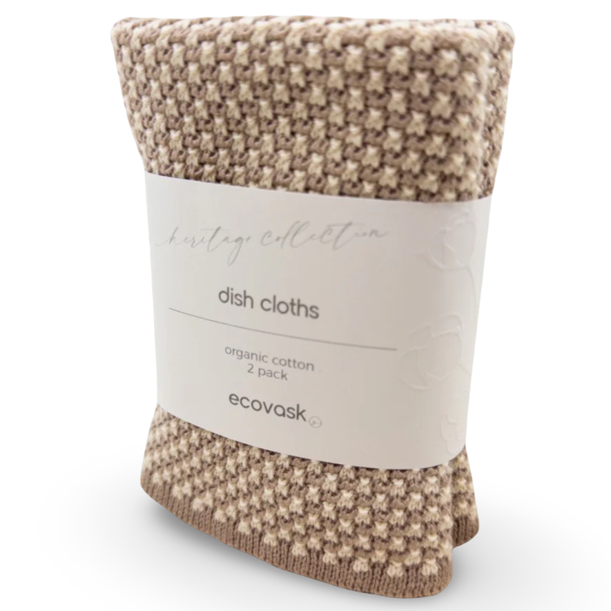 Ecovask Dish Cloth 2pk Heritage Collection