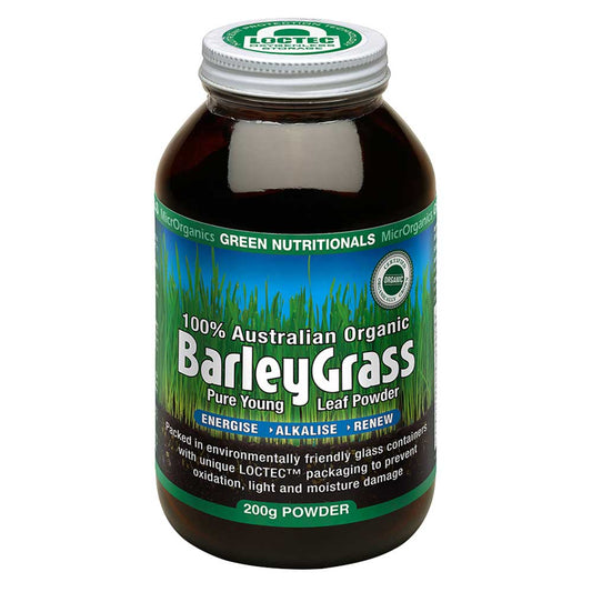 Green Nutritionals 100% Australian Organic Barleygrass Powder 200g