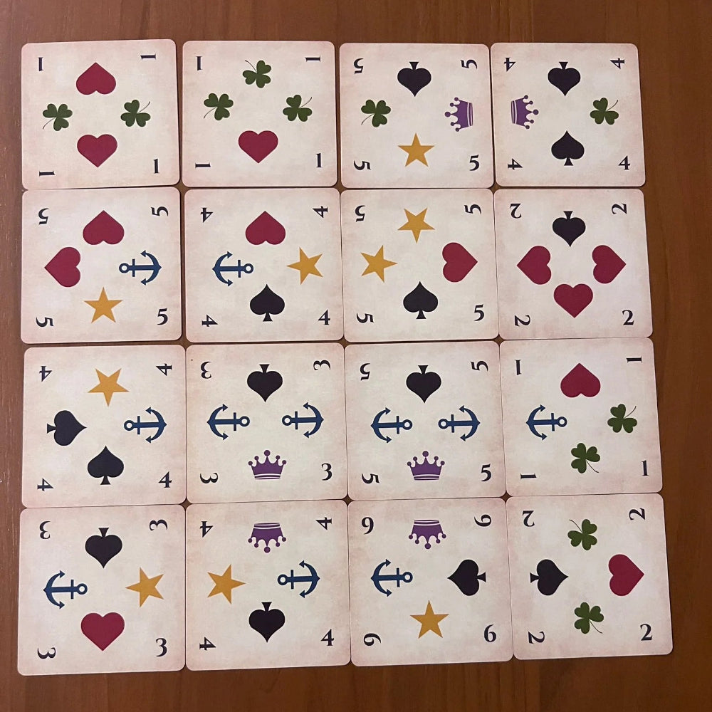 Grid Match Single Player Card Game