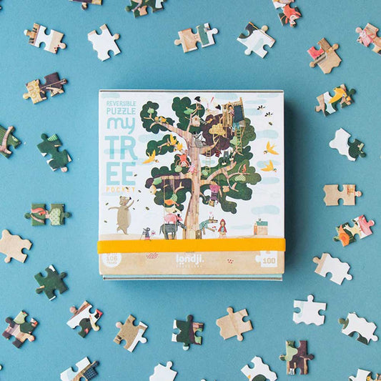 Londji 100 Piece Reversible Pocket Puzzle - My Tree