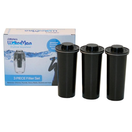 Mini Waterman 600ml Replacement Filters 3pk - Black