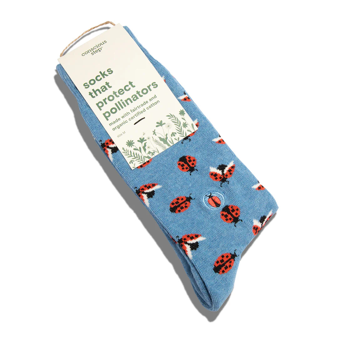 Conscious Step Socks that Protect Pollinators - Ladybirds