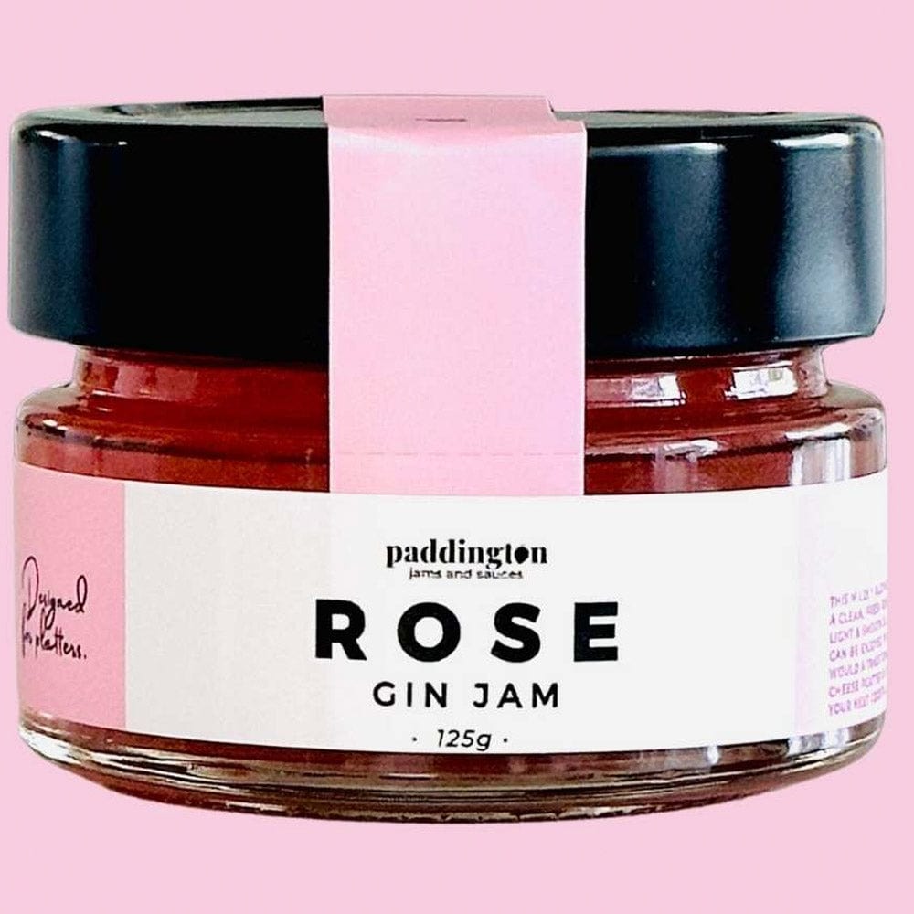Buy Paddington Jams Platter Size Rose Gin Jam 125g Online