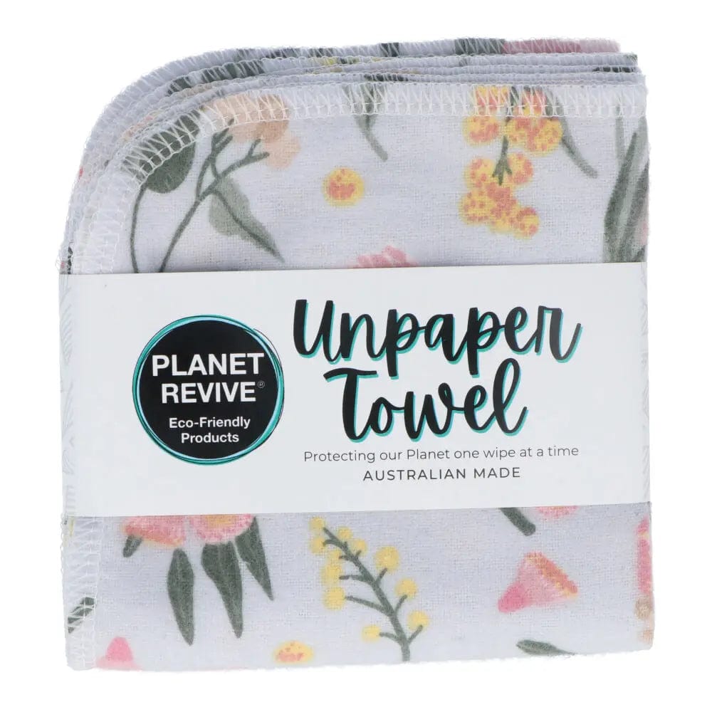 Planet Revive Unpaper Towels - Pack of 6 (choose design) Bush Flowers