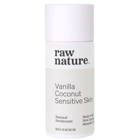 Raw Nature Deodorant 50g - Vanilla & Coconut Sensitive Skin