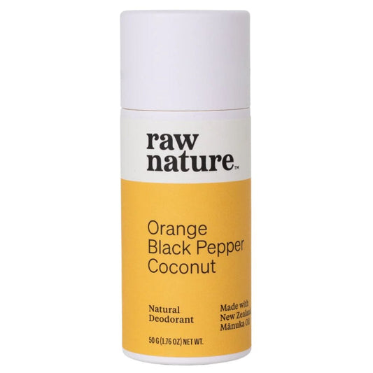 Raw Nature Deodorant Stick 50g - Orange, Black Pepper & Coconut