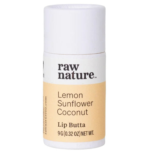 Raw Nature Lip Butta 9g - Lemon, Sunflower & Coconut