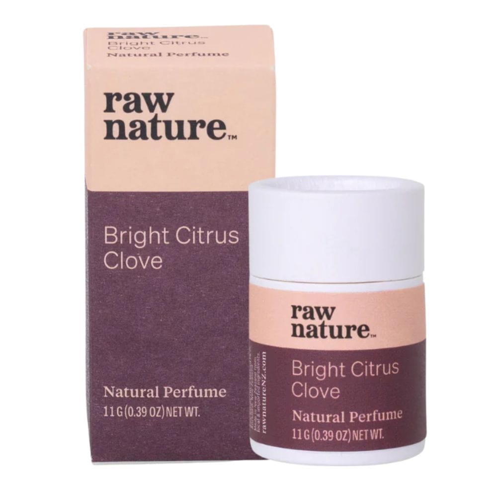 Raw Nature Natural Perfume Stick 11g - Bright Citrus & Clove