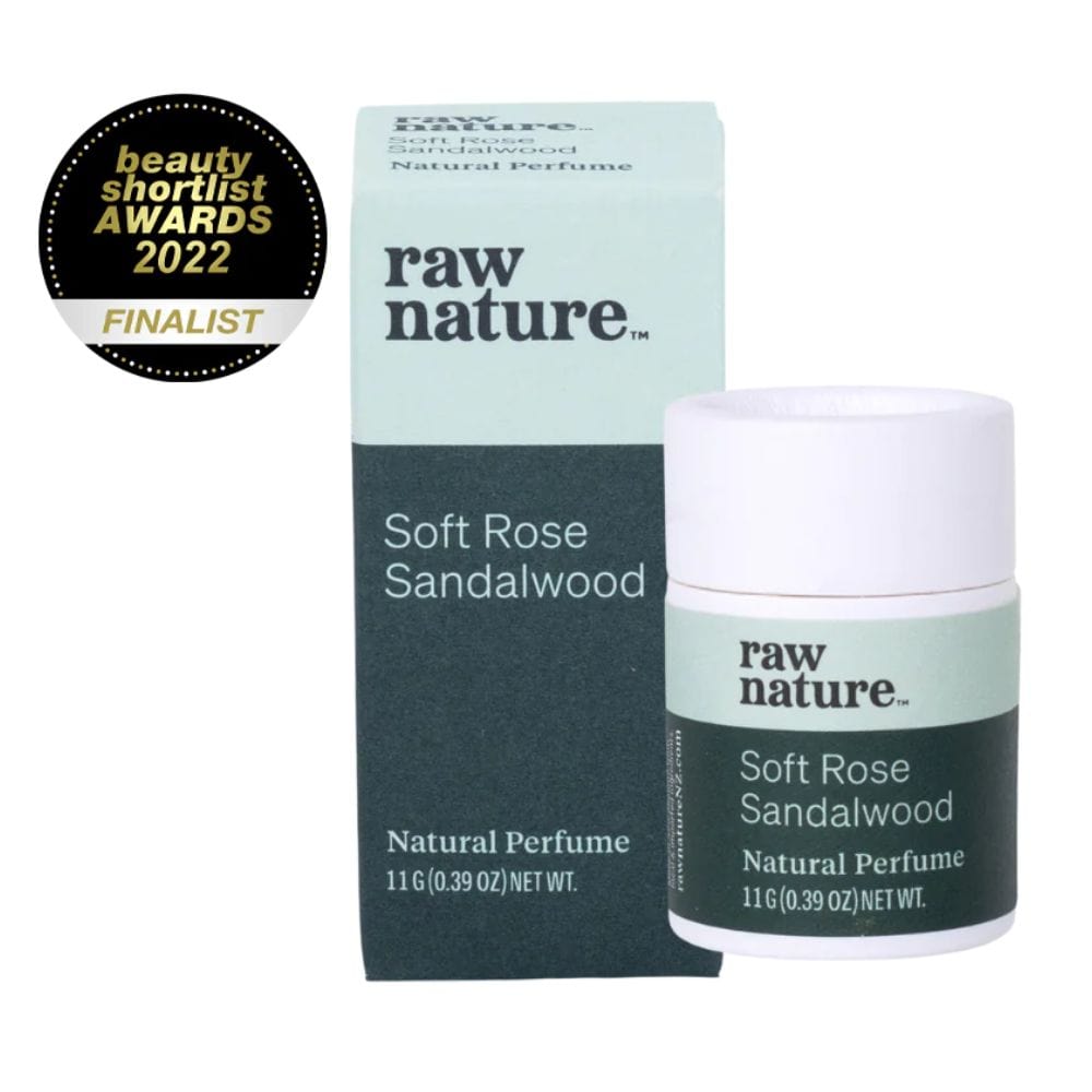 Raw Nature Natural Perfume Stick 11g - Soft Rose & Sandalwood