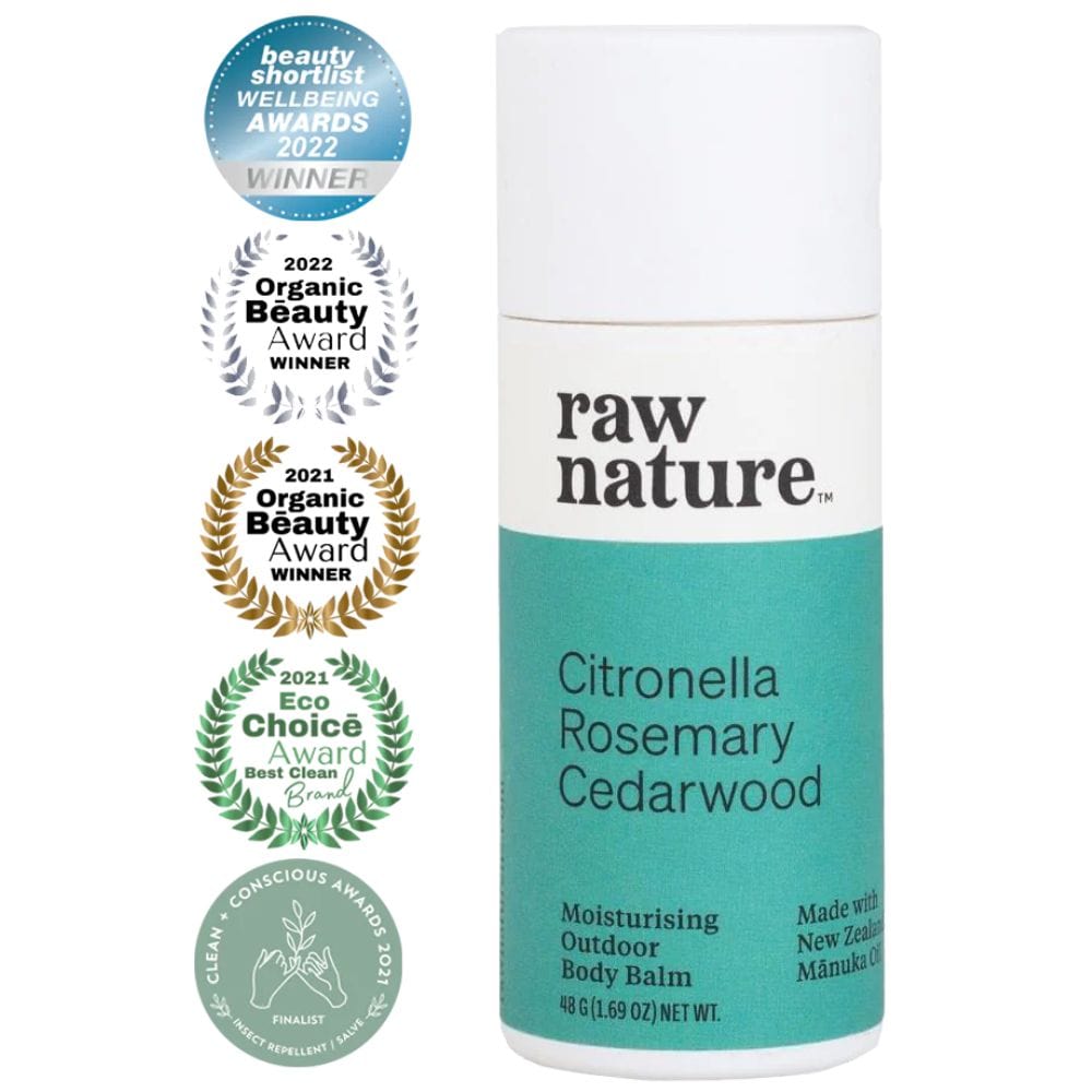 Raw Nature Outdoor Body Balm (Bug-Off) 48g - Citronella, Rosemary & Cedarwood