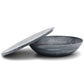 Serving bowl with a lid — the round Charcoal