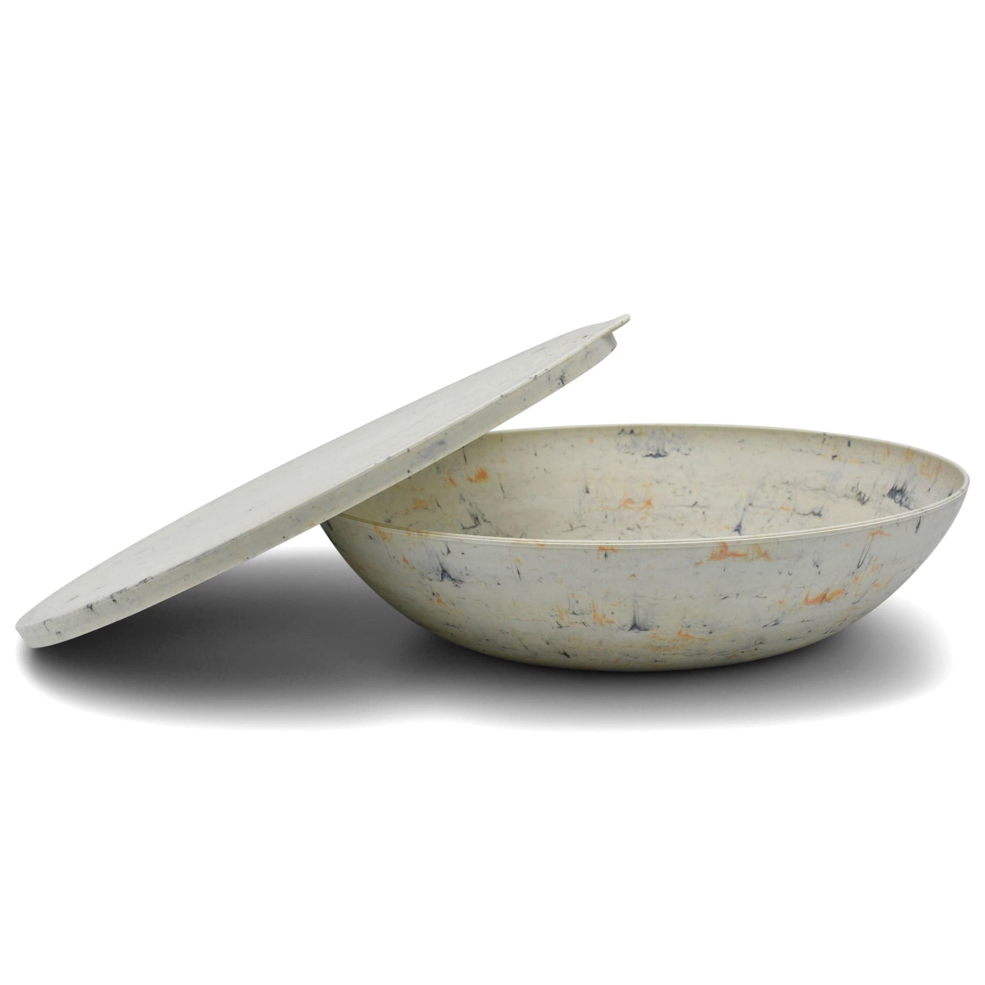 Serving bowl with a lid — the round Sand