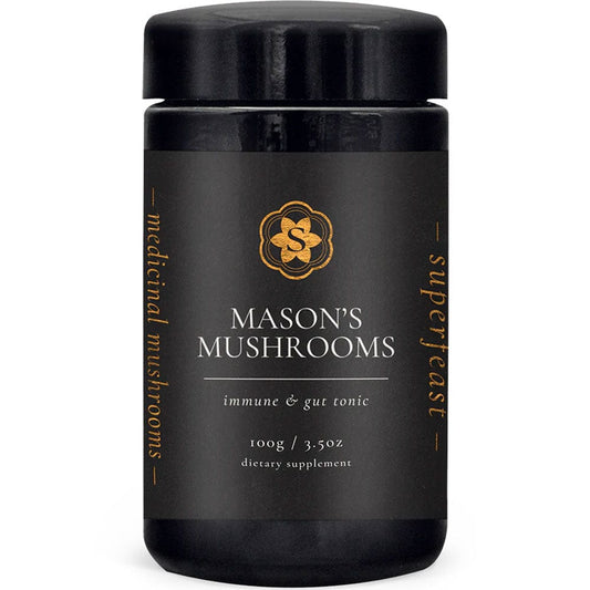 SuperFeast Mason's Mushrooms 100g - Immune & Gut Tonic