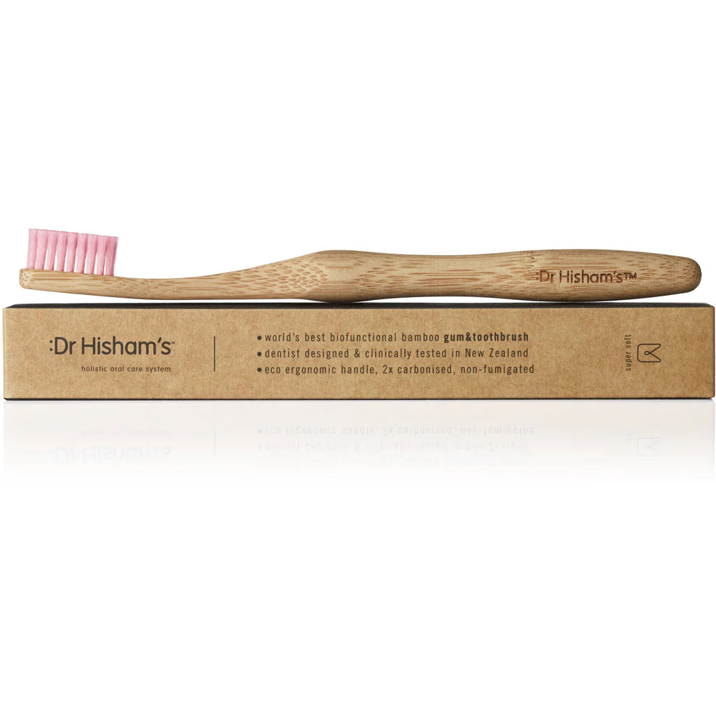 Dr Hisham's Bamboo Gum & Toothbrush - Box of 12 (Mixed)
