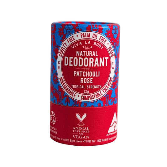 Viva La Body Natural Deodorant Petite 32g - Patchouli Rose