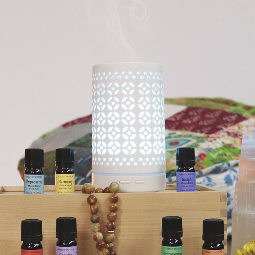 Perfect Potion Ceramic Ultrasonic Diffuser - White Gohan