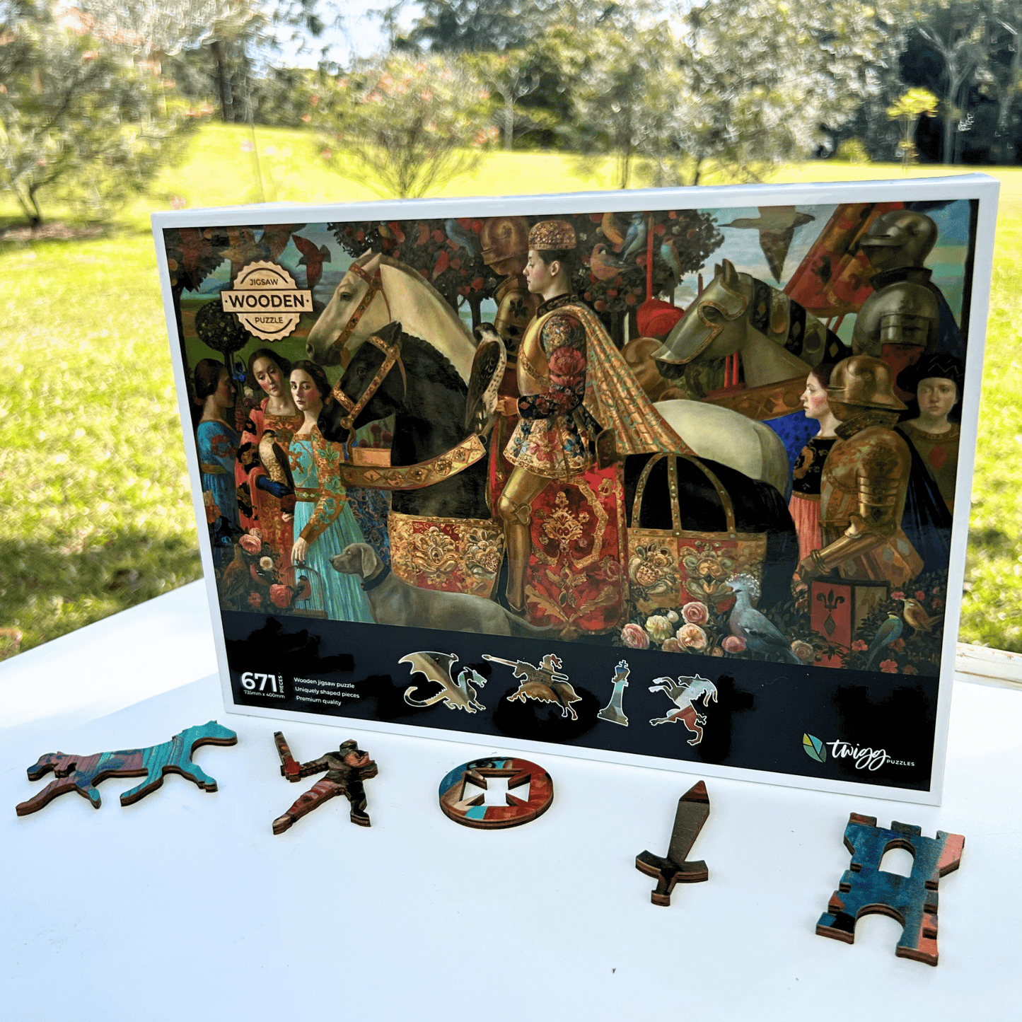 Wooden Jigsaw Puzzle - 671 pieces - Royal Hunt