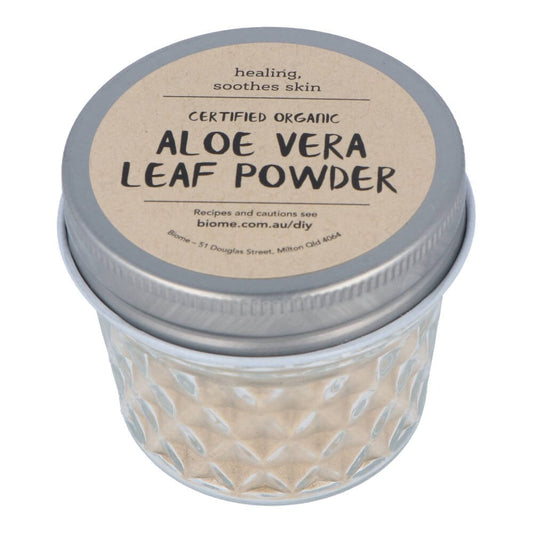 Aloe Vera Leaf Powder in Glass Jar 40g